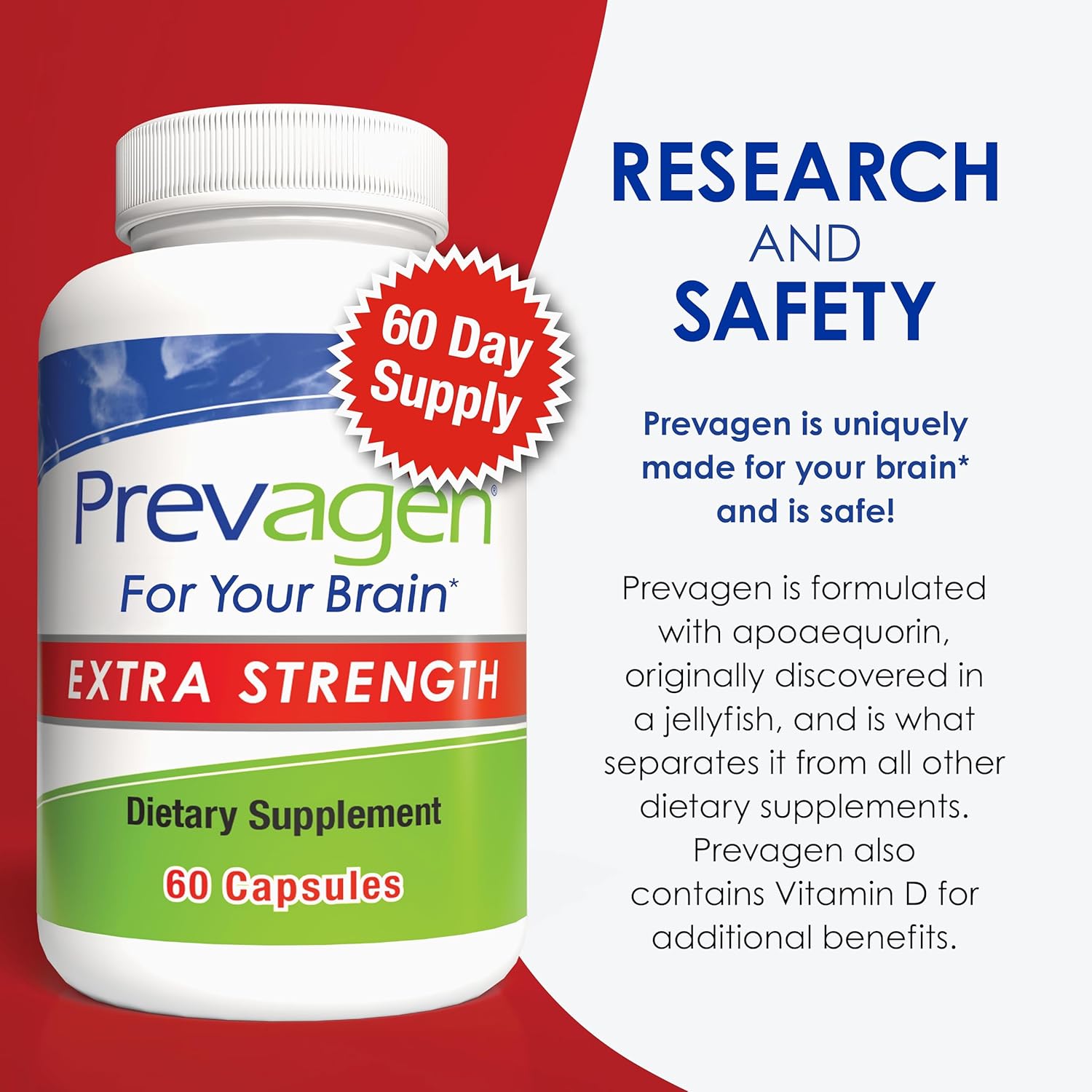 Prevagen® Extra Strength – 60 Capsules (20mg)